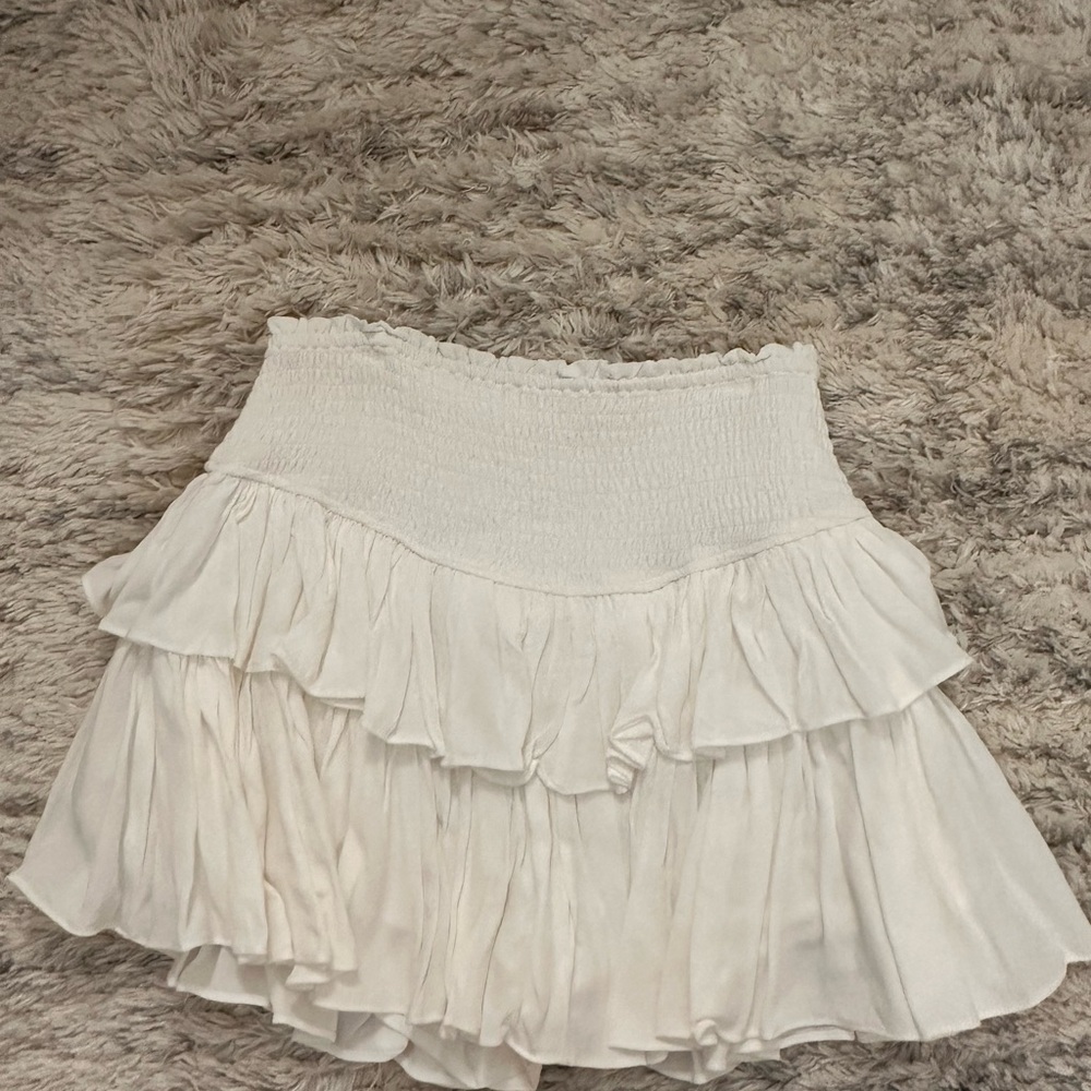 Rocks&Rags White Ruffled Skirt